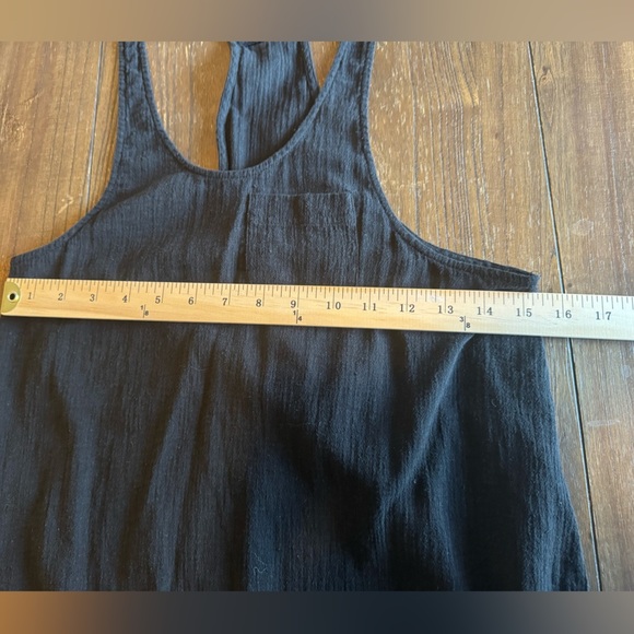 Victoria Secret Swimwear Cover Up Black Size XSmall Tank Top Fringe Pullover - Picture 3 of 8